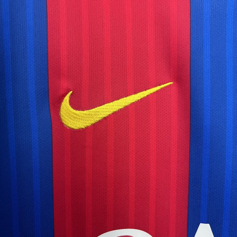14/15 Retro Long Sleeve Barcelona Home Jersey