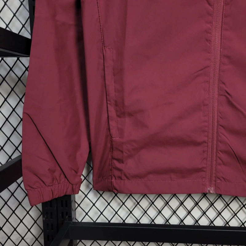 25/26 Bayern Munich Jacket Wine Windbreaker