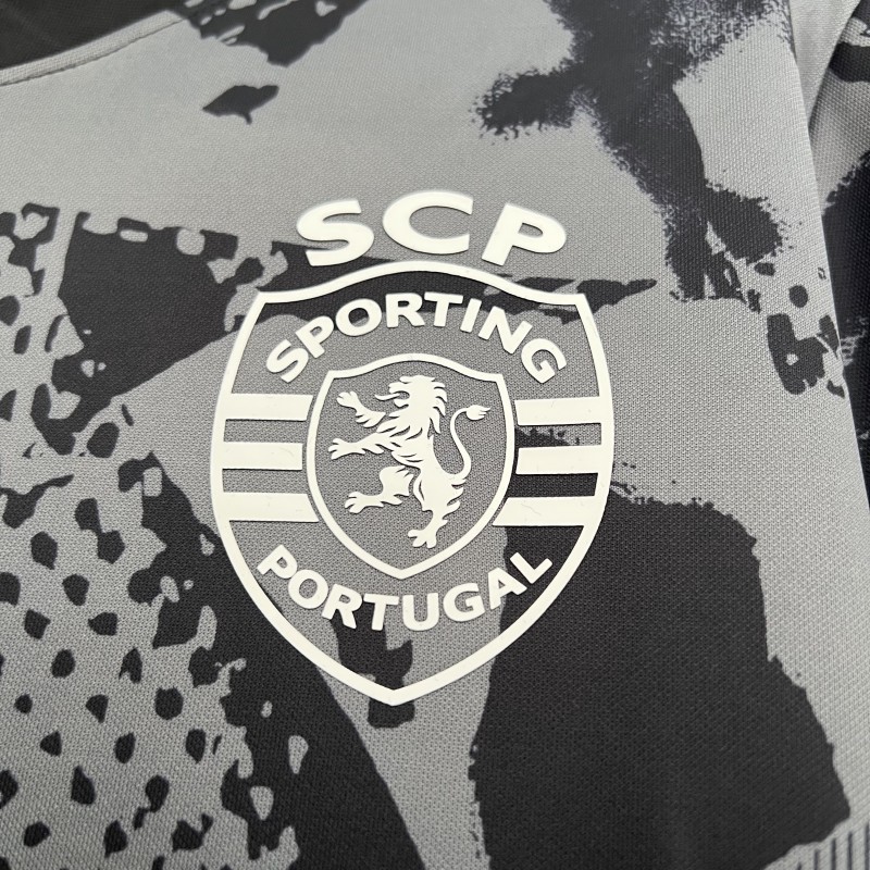 25/26 Sporting Lisbon Grey Pre-Match Jersey