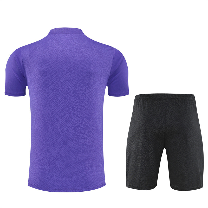 25/26 Barcelona Purple Joint Edition with XS Short Sleeve+Soccer Shorts