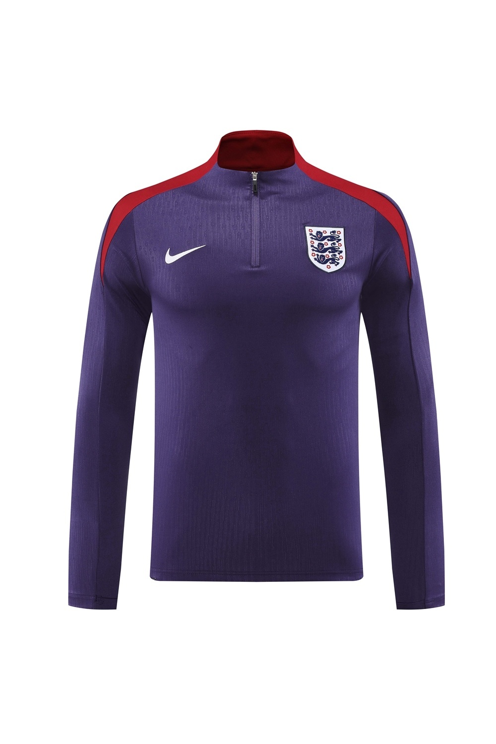 2025 England Purple Half Zipper Jacket+Long Pants