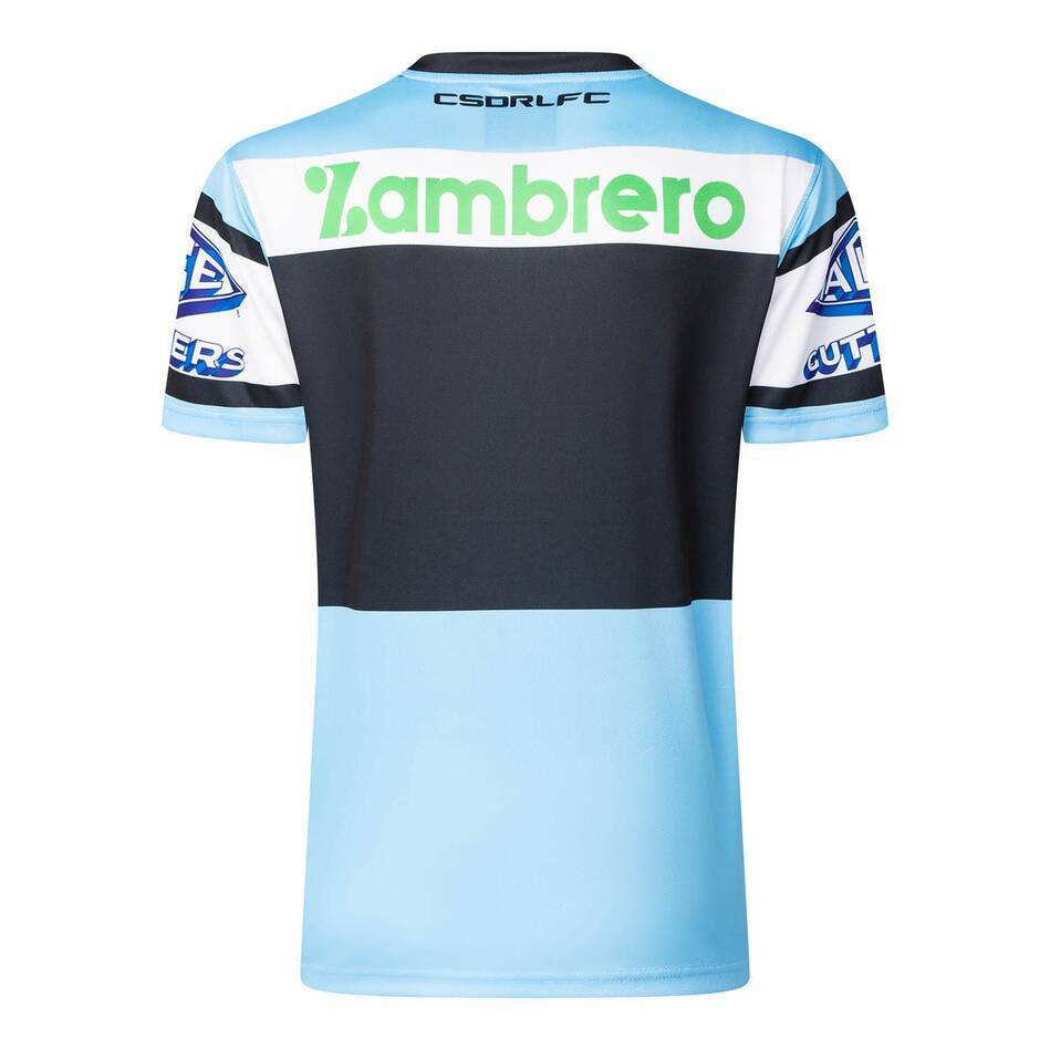 2026 Cronulla Sharks Sky Blue with White Hooped Away Jersey