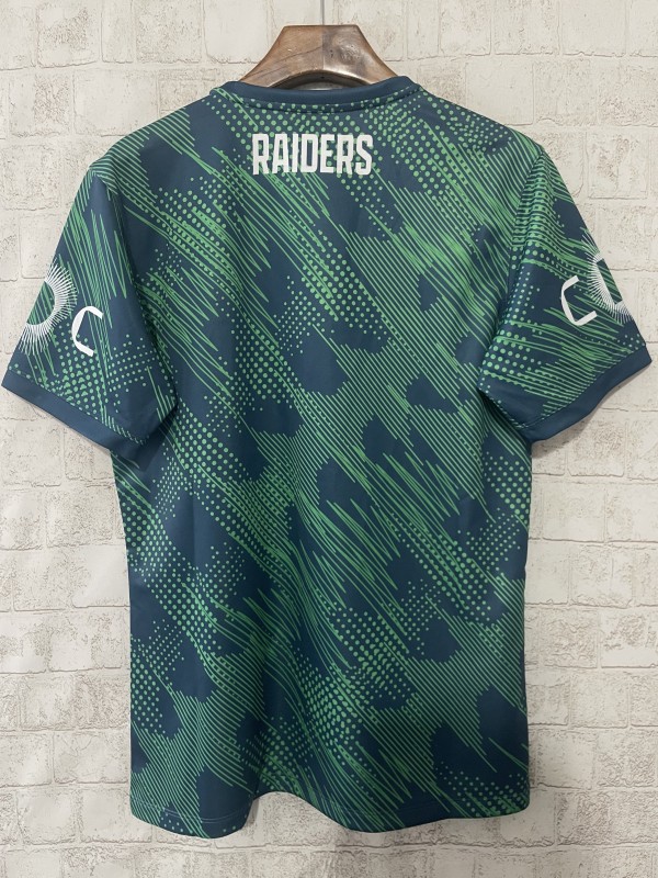 25/26 Canberra Raiders Navy with Green Digital Pattern Jersey