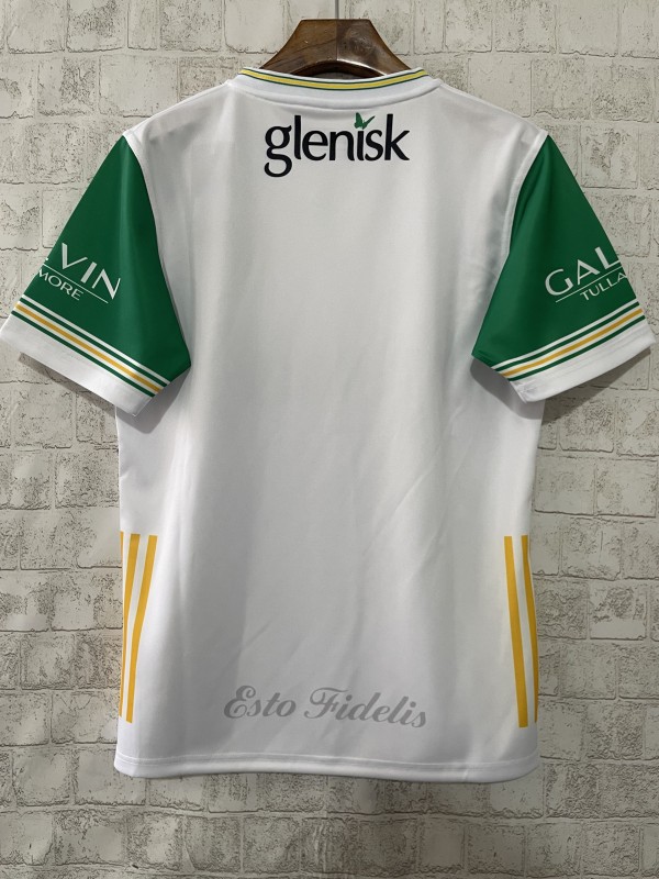 25/26 Offaly GAA White with Green Trim Away Jersey