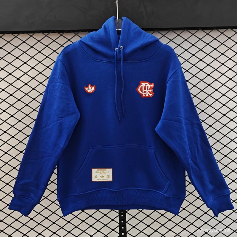 25/26 Flamengo Retro Embroidered Logo Hoodie 9 Colors