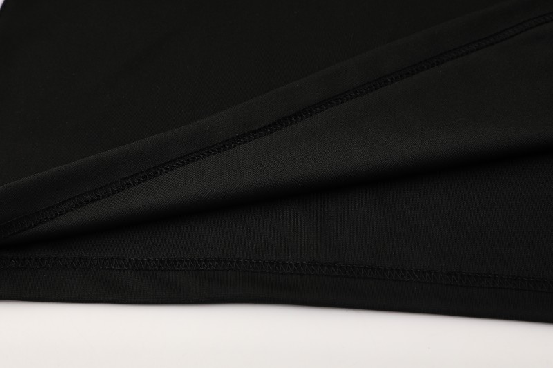 25/26  Adidas Black Full zipper Jacket Tracksuit+ long pants