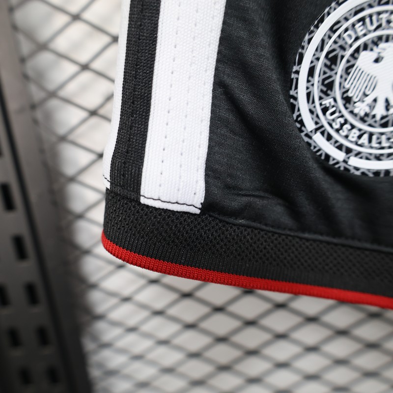 2026 Player Version Germany Black with White Stripes Shorts