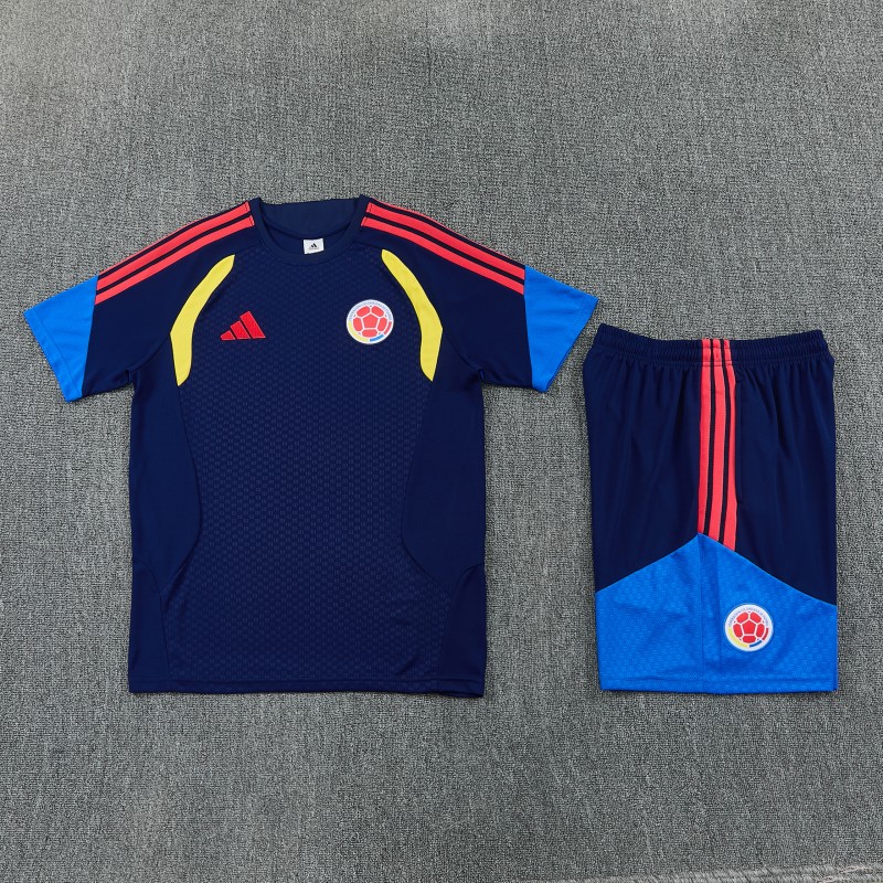 26/27 Colombia Black  Short Sleeve+Soccer Shorts