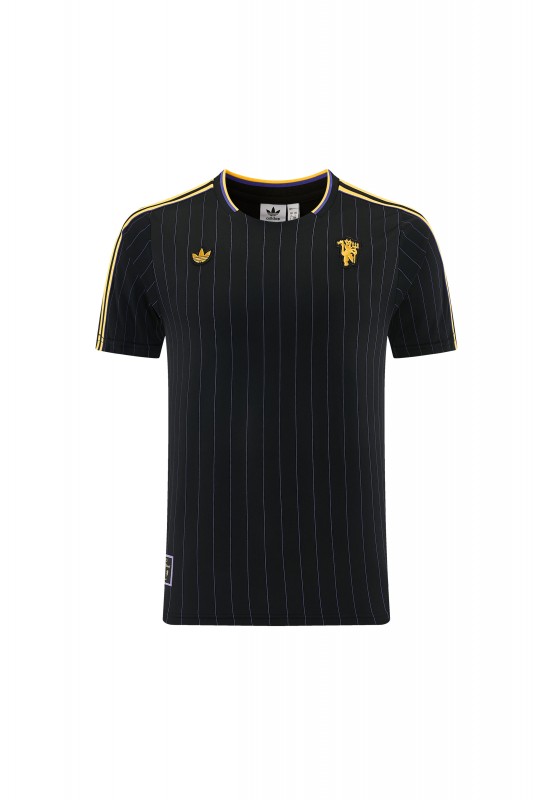 26/27  Manchester United Black Short Sleeve+Soccer Shorts