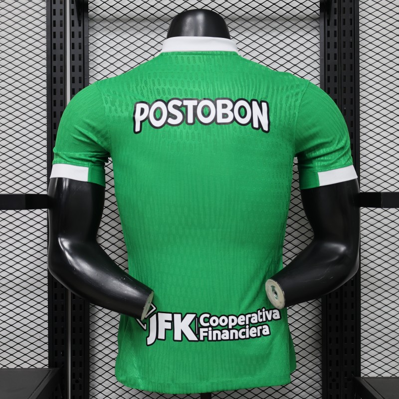 Player Version 26/27 Atlético Nacional Green & White with Vertical Stripe Home Jersey