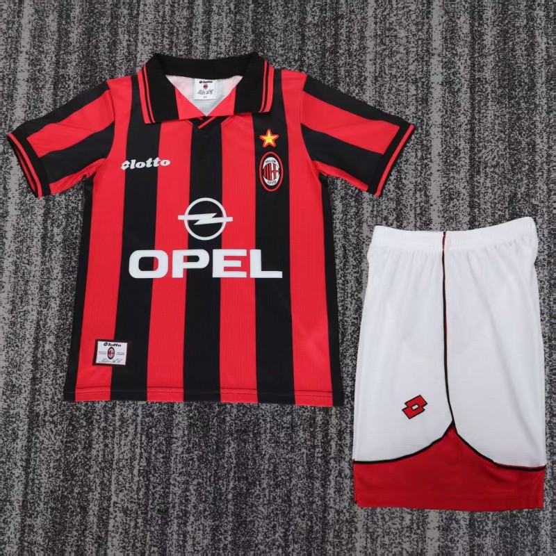 Retro Kids 97/98 AC Milan Home Jersey
