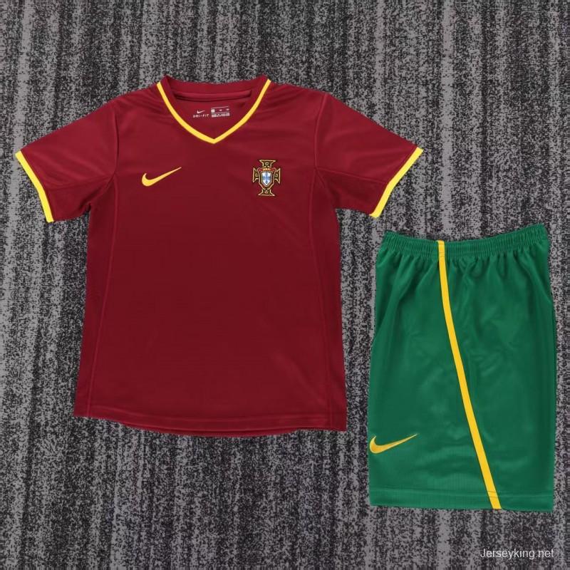Retro Kids 2000 Portugal Home Jersey