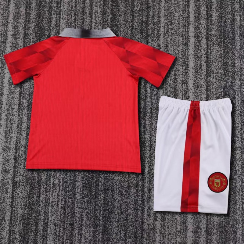 Retro Kids  96/97 Manchester United Home Jersey