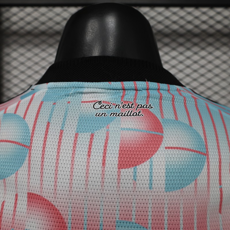 Player Version 26/27 Belgium Frozen Blue & Pink  Away Long Sleeve Jersey