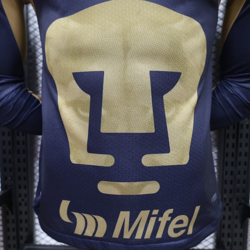 Player Version 26/27 Pumas UNAM Home Long Sleeve Jersey