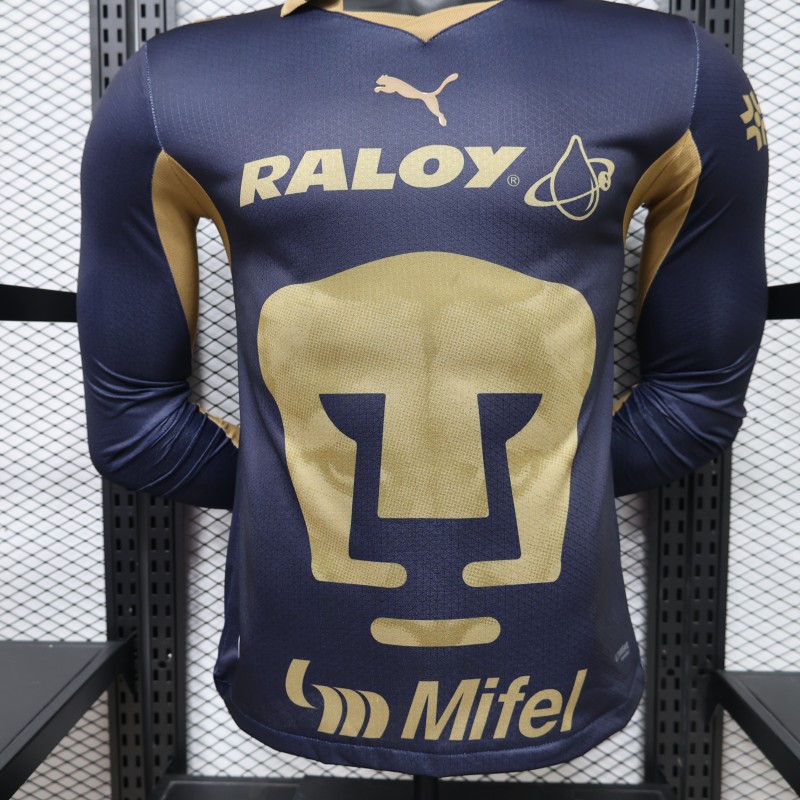 Player Version 26/27 Pumas UNAM Home Long Sleeve Jersey