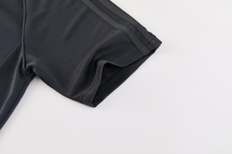 26/27 Adidas AD15 Dark Grey Short Sleeve+Soccer Shorts