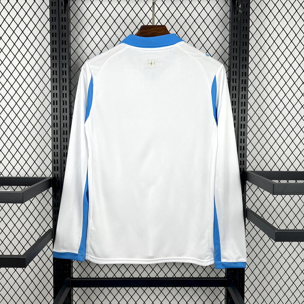 2025/26 Mens Olympique Marseille Home Long Sleeve Jersey