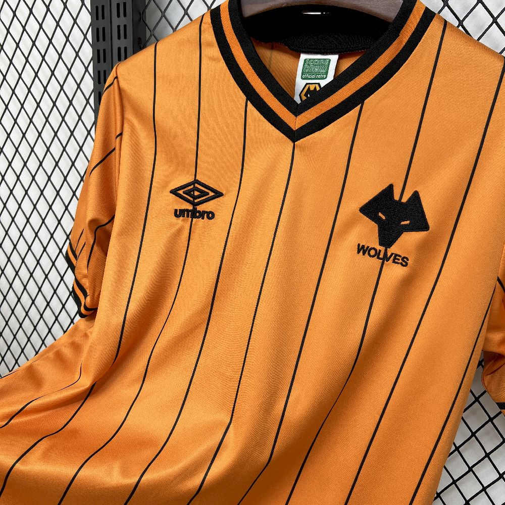 1985/86 Retro Wolverhampton Wanderers Home  Jersey