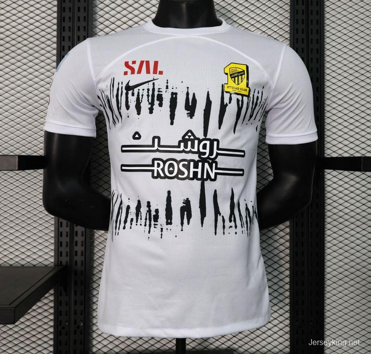 Player Version 23/24 Al-Ittihad Away White Jersey