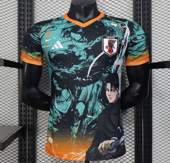 Player Version 2025 Japan Teal with Anime Warrior Jersey