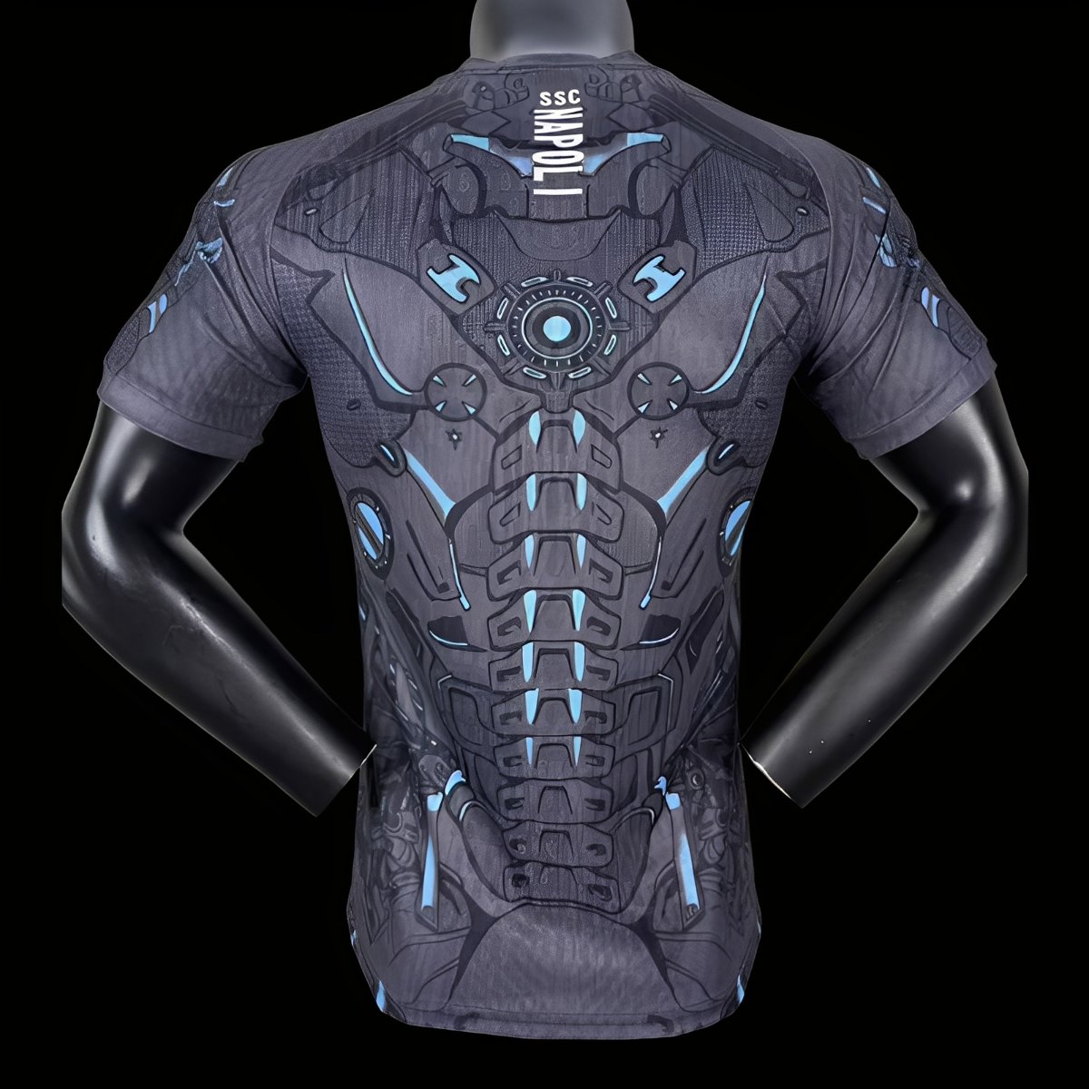 Player Version 25/26 Napoli EA7 Gray with Robotic Armor Pattern Jersey