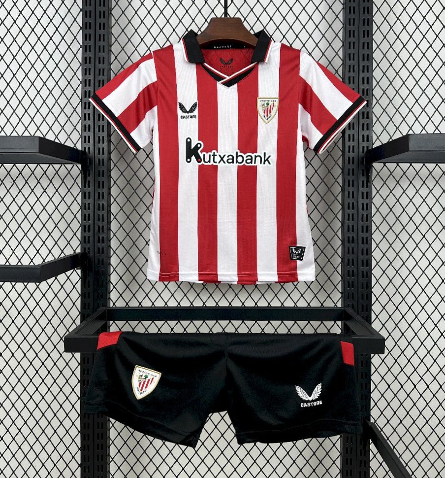 2025/26 Kids Athletic Bilbao Home Kit