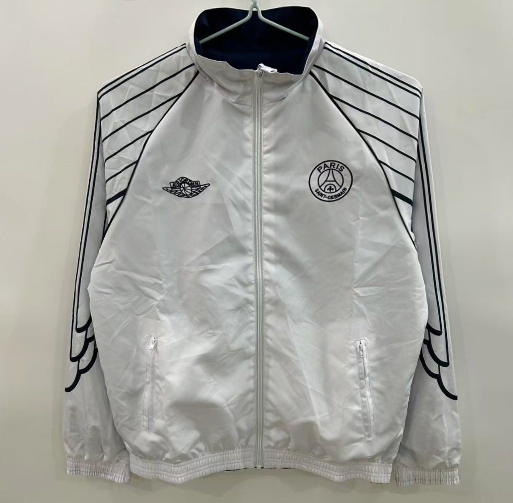 25/26 PSG Reversible White/Navy  Windbreaker