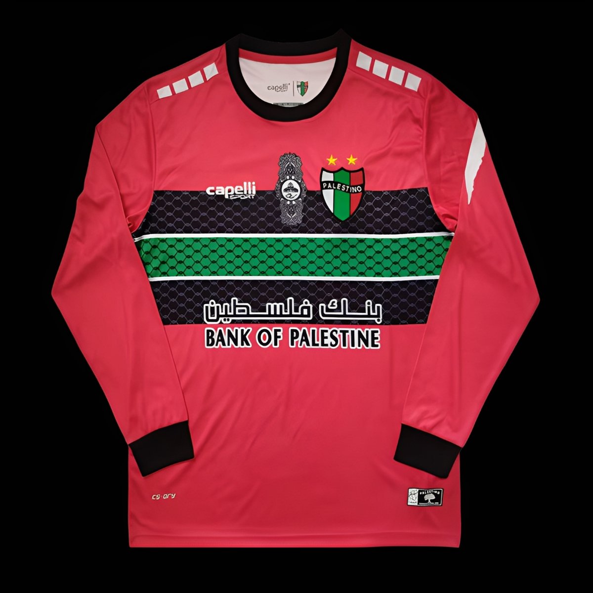 Retro 22/23 CD Palestino Long Sleeve RED Jersey