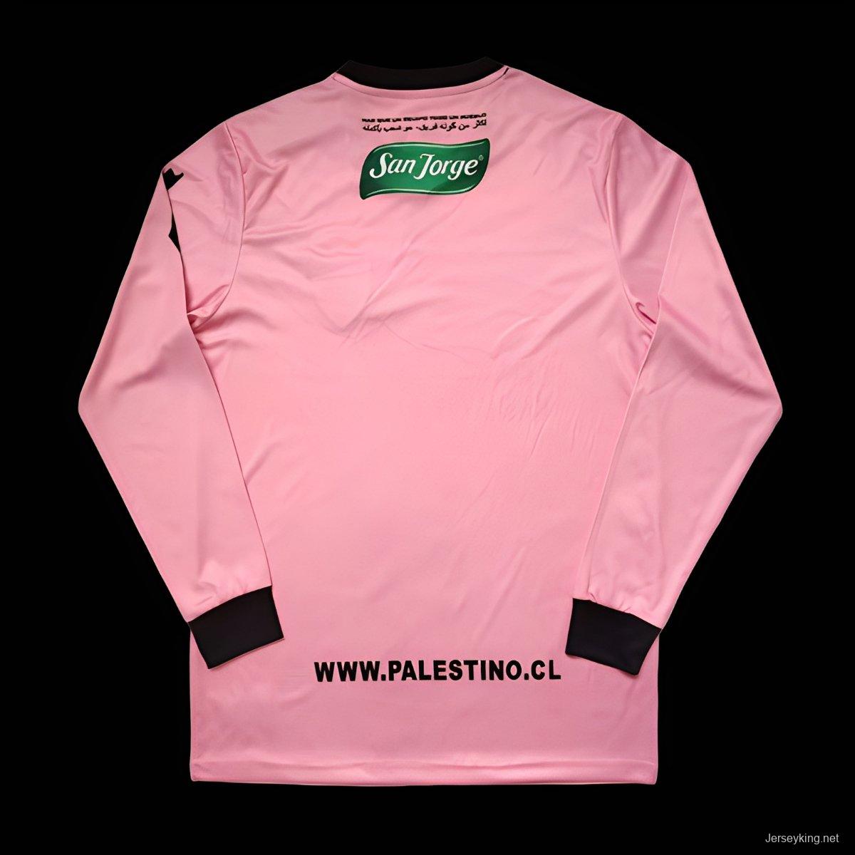 Retro 22/23 CD Palestino Pink Long Sleeve Jersey
