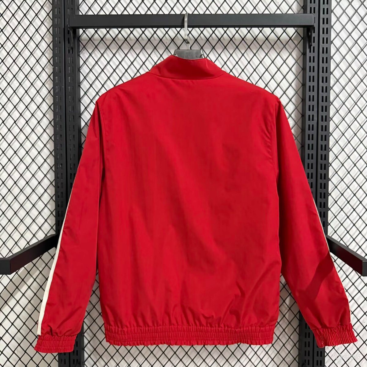 25/26 Sevilla Red/White Reversible Full Zipper Windbreaker