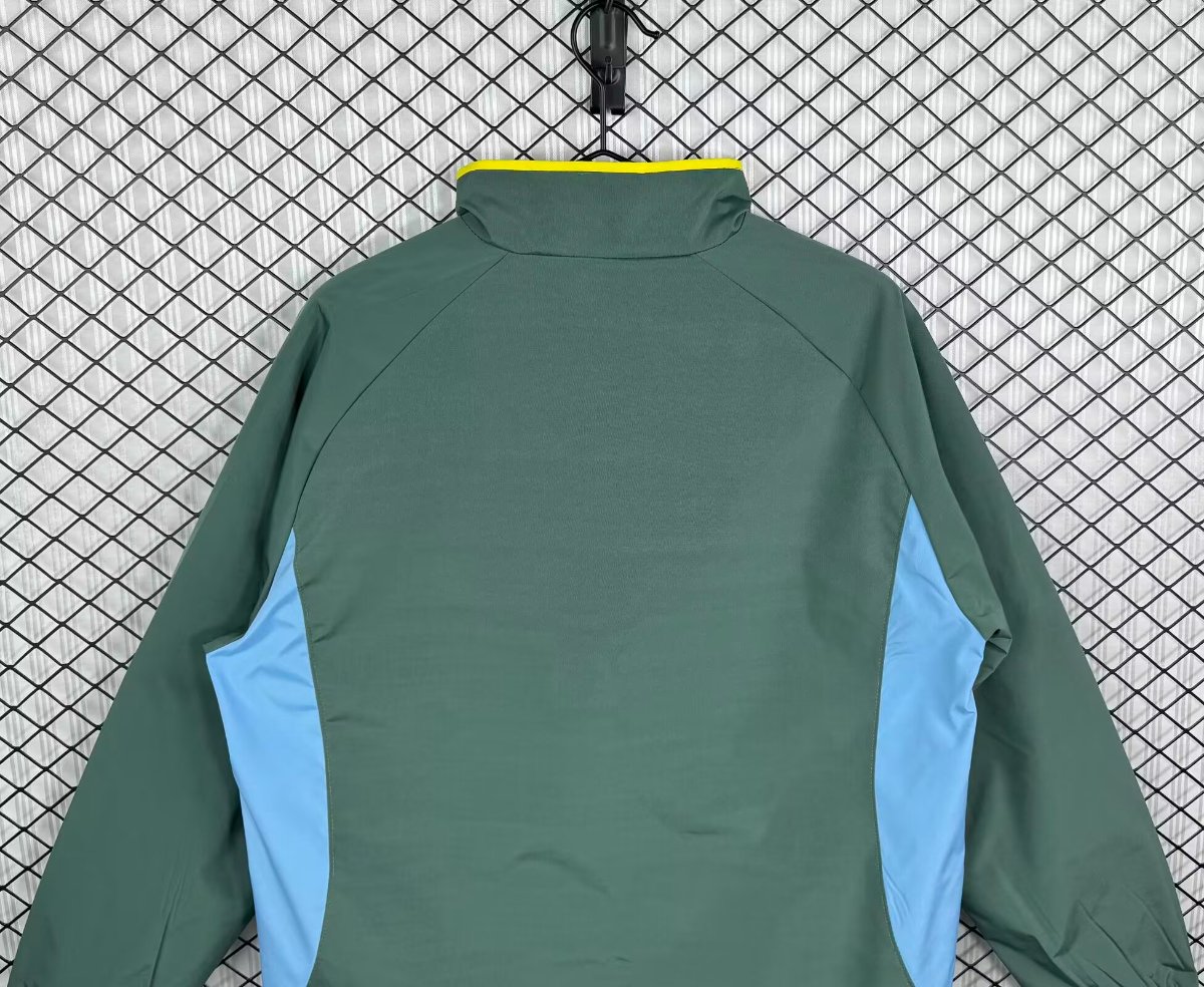 Retro 02/03 Sporting Lisbon Green Full Zipper Windbreaker