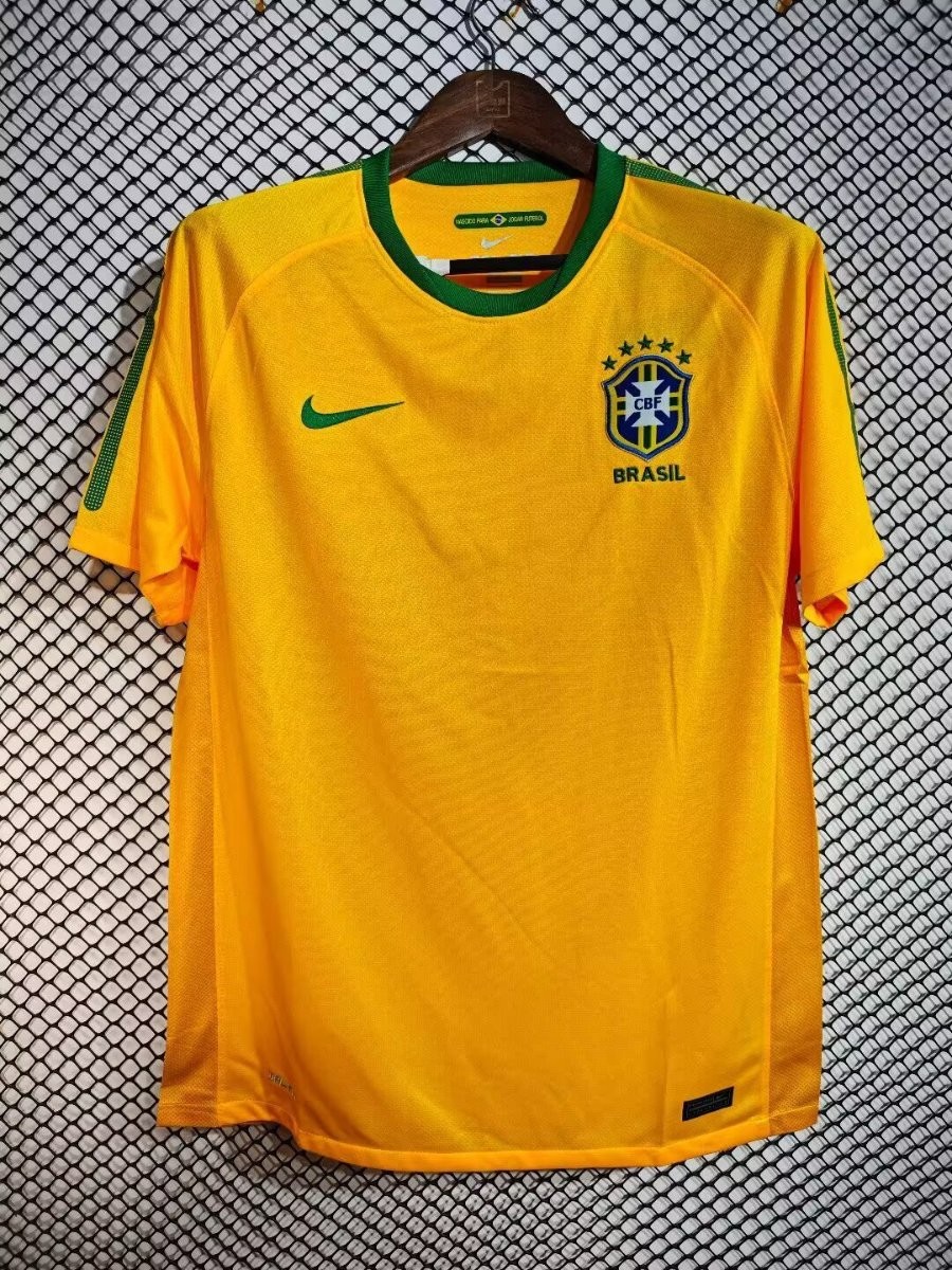 Retro 2010 Brazil Home Jersey