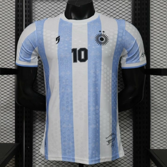 Player Version 2026 Argentina Home Light Blue & White Vertical Stripe Special Edition Jersey
