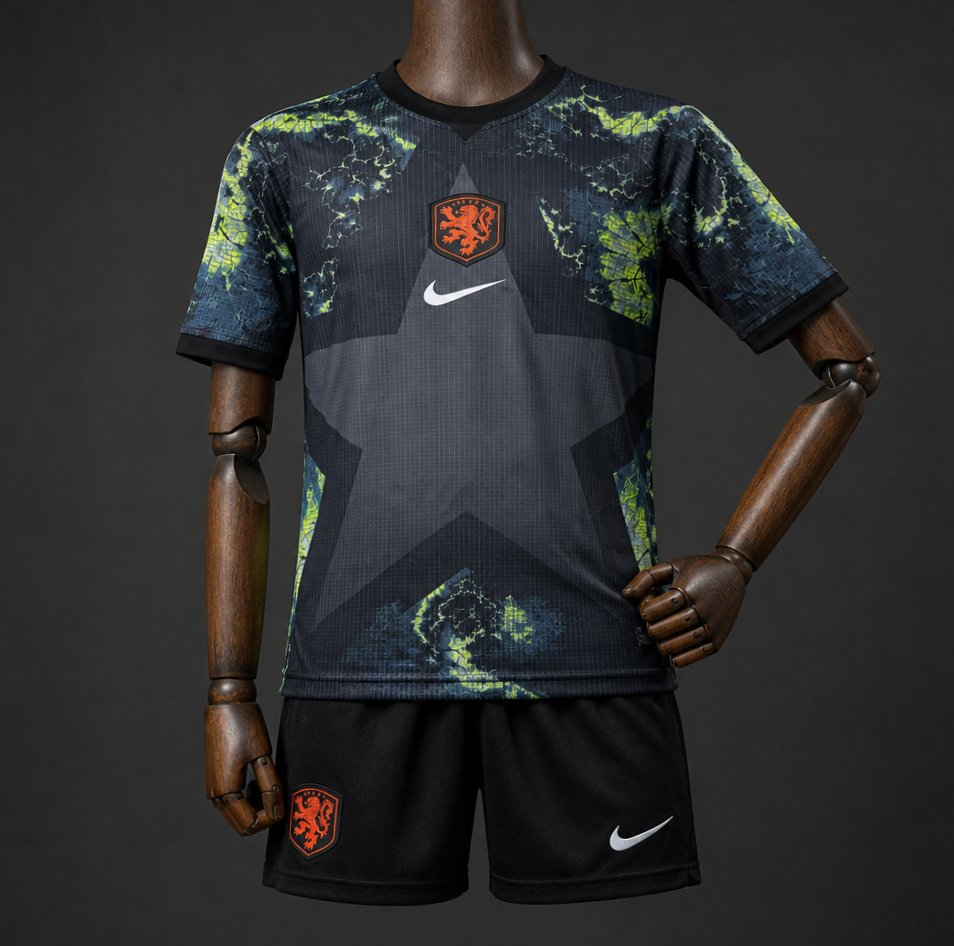 2026 Kids Netherlands Goalkeeper Jersey