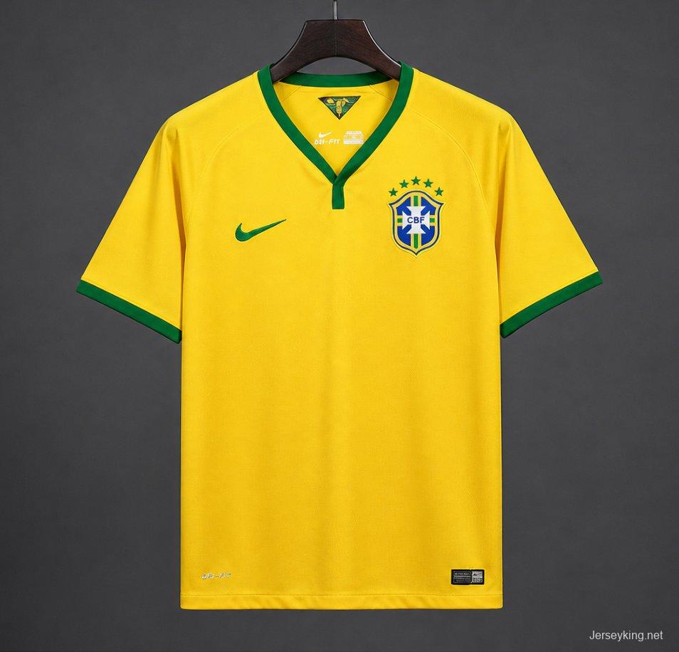 Retro 2014 Brazil Home Jersey