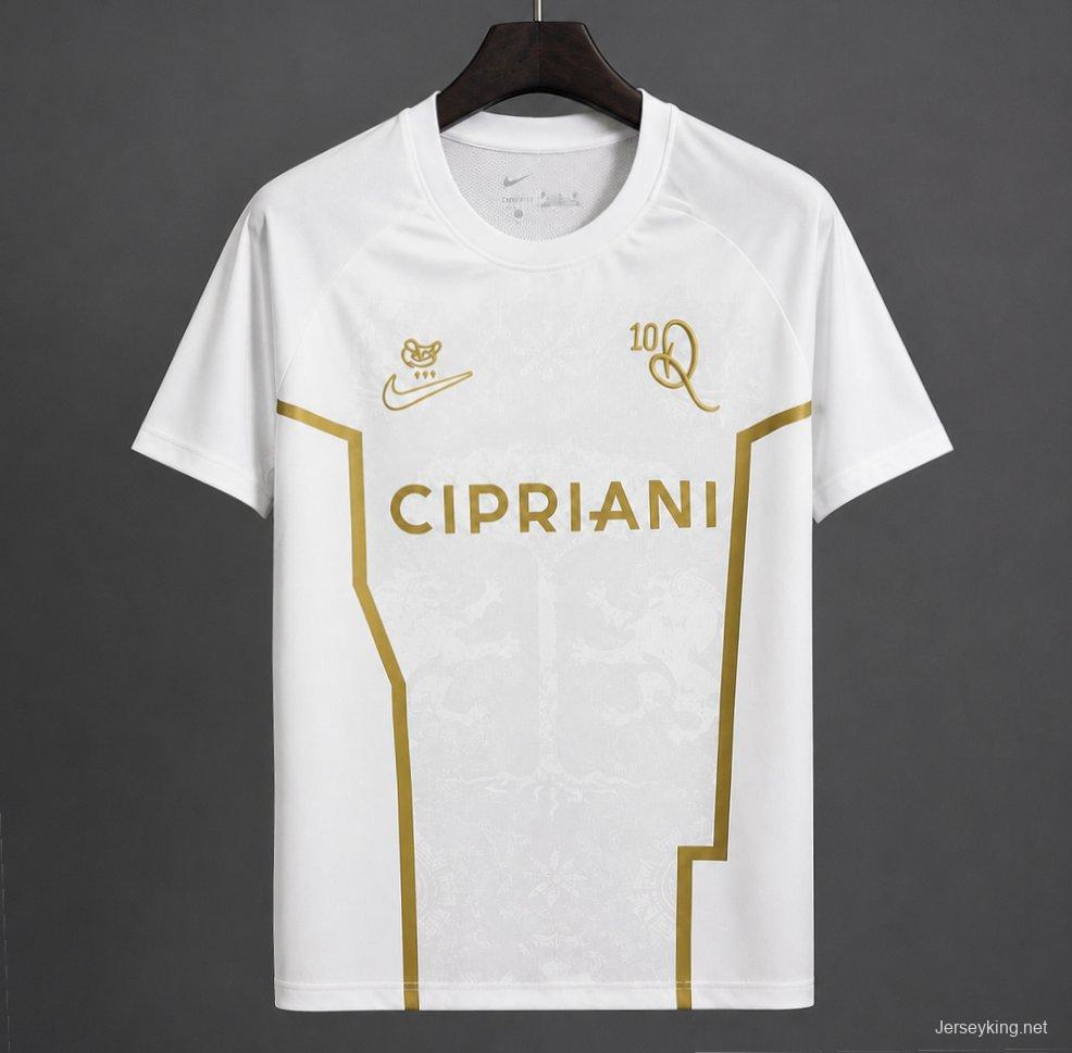 26/27 Ronaldinho 10 Ravenna FC White/Golden Special Edition Jersey