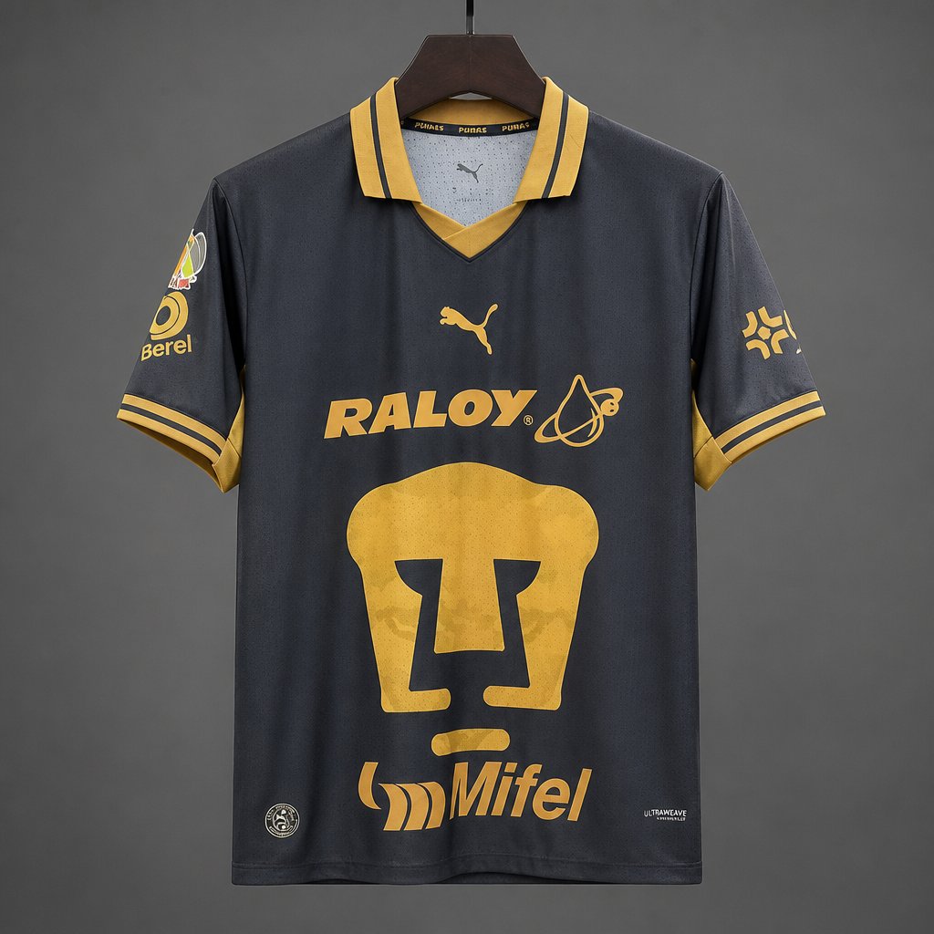 26/27 Pumas UNAM Away Black Jersey