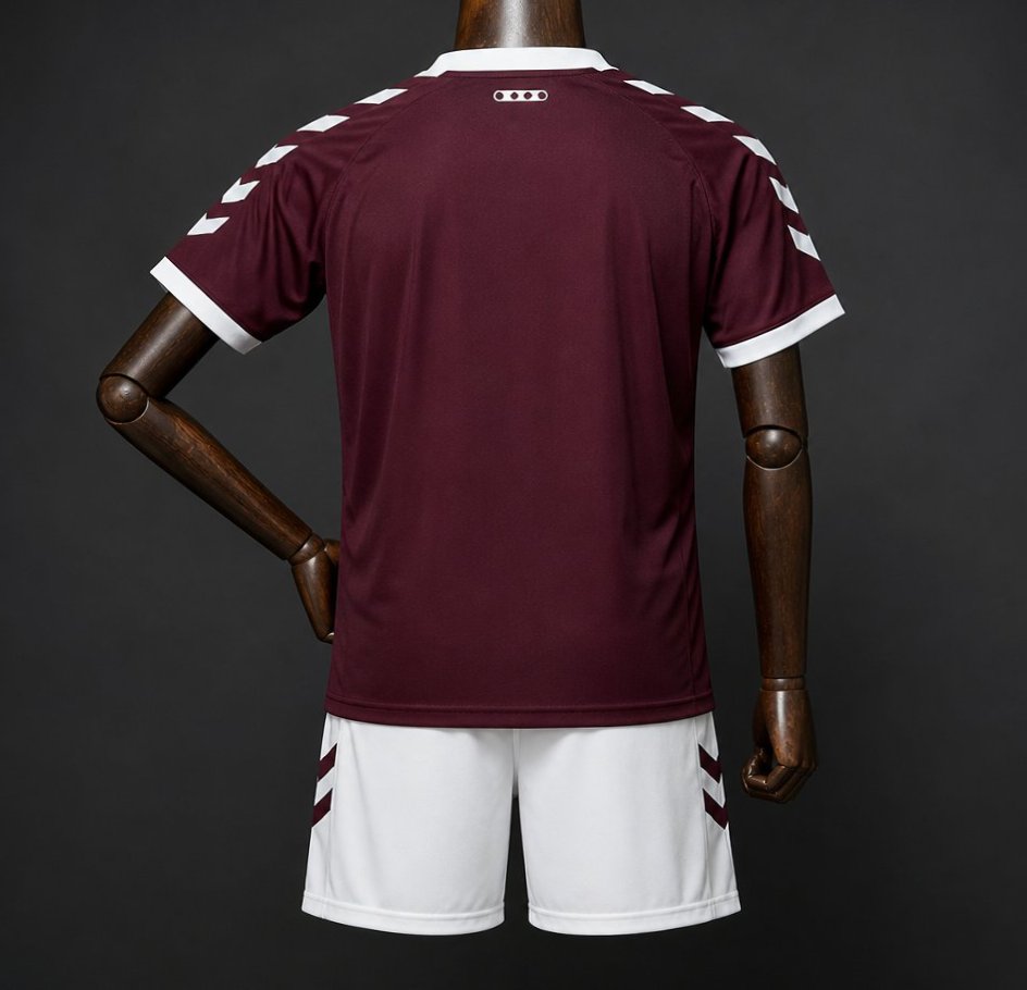 26/27 Kids Heart of Midlothian Maroon Home Jersey