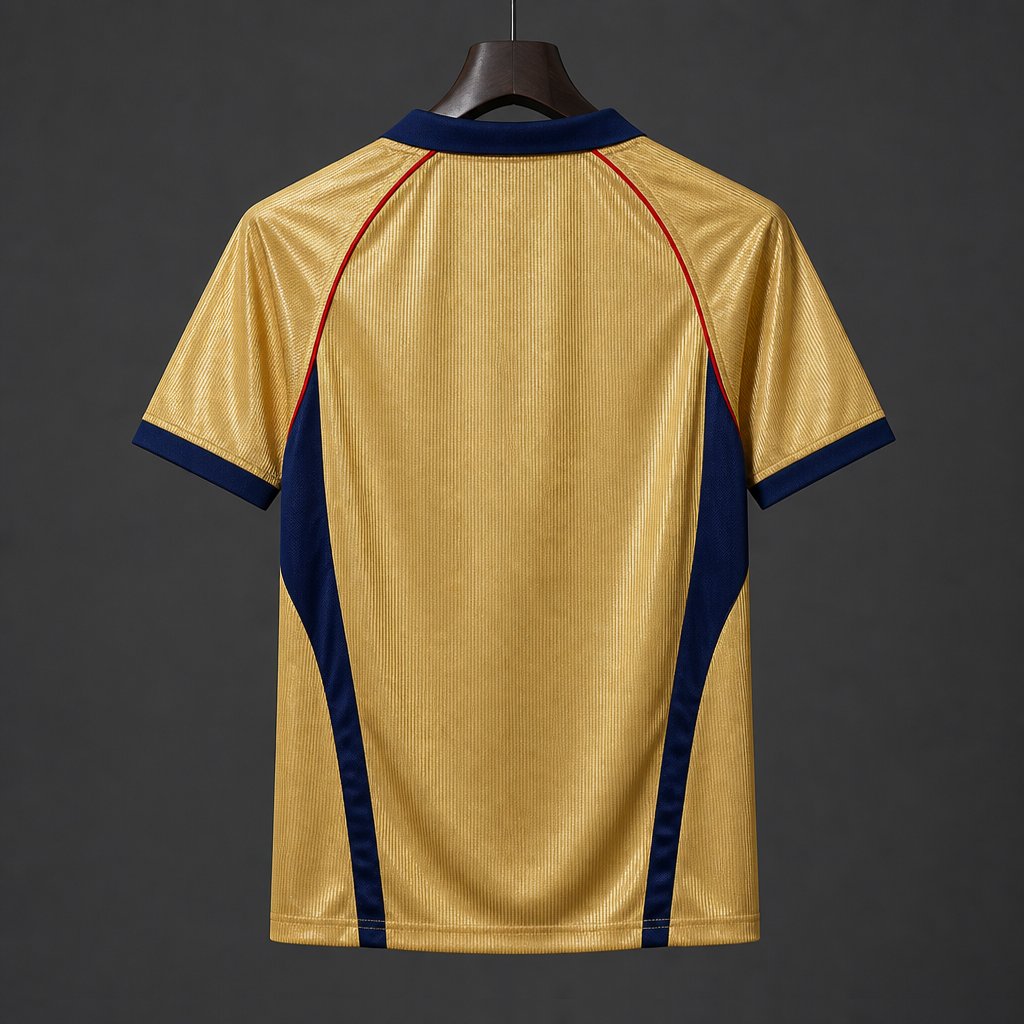 26/27 Arsenal Vintage 2001/02 Remake Gold Away Jersey