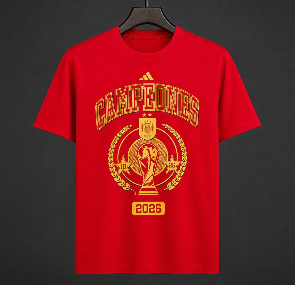 2026 Spain World Cup Champion Red T-Shirt
