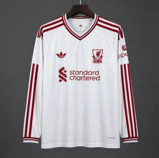 26/27 Liverpool Away White Long Sleeve Jersey