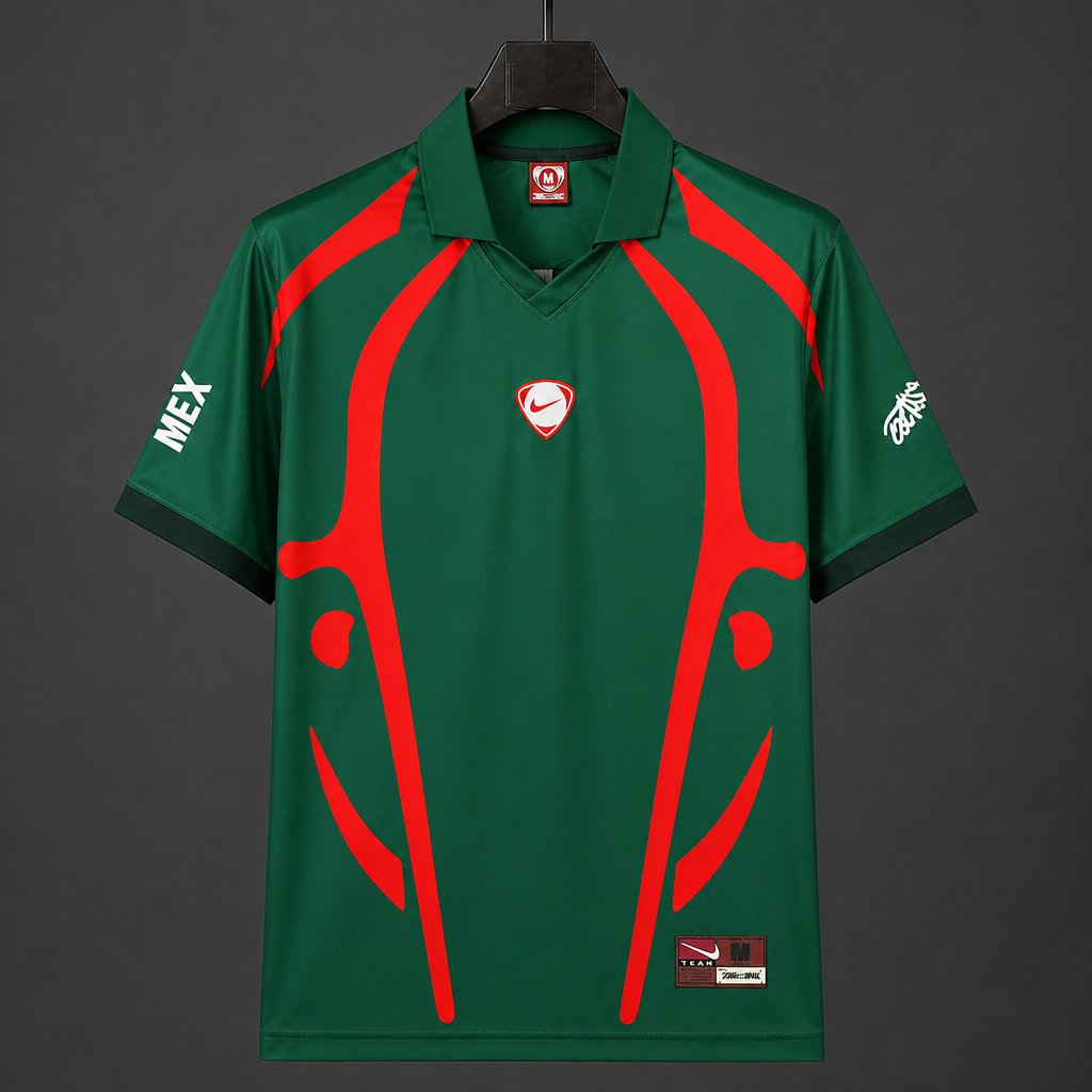 2026 Mexico x Travis Scott Cactus Jack Total 90 Retro Dark Green Jersey