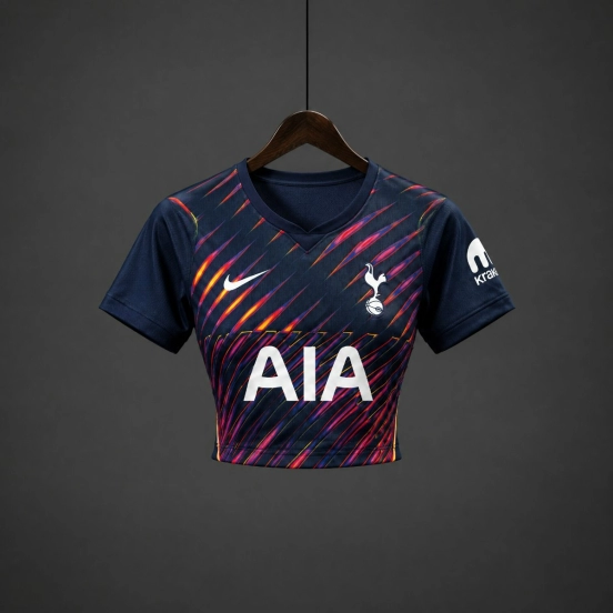 26/27 Tottenham Hotspur Away Navy Blue Women Crop Jersey