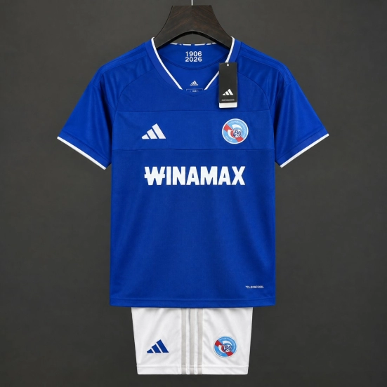 26/27 Kids Strasbourg Home Blue Jersey Kit