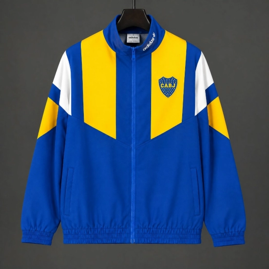 26/27  Boca Juniors EQT Blue Full Zipper Windbreaker